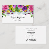 Moderner Trendy Beauty Salon Visitenkarte (Vorne/Hinten)