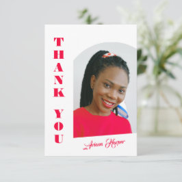 Moderner Trendy Chic Pink Script Abschluss