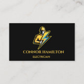 Moderner, trendy, Cooler Blitzer Visitenkarte (Rückseite)