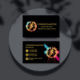 Moderner, trendy, Cooler Blitzer Visitenkarte