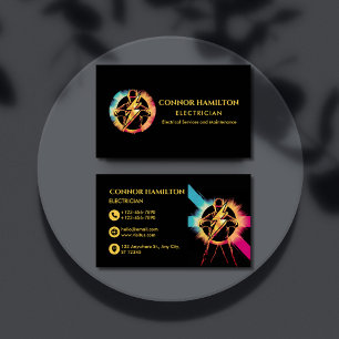 Moderner, trendy, Cooler Blitzer Visitenkarte