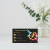 Moderner, trendy, Cooler Blitzer Visitenkarte (Stehend Vorderseite)