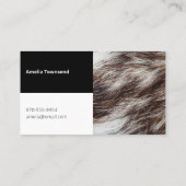 Moderner Trendy Eleganter Dog Trainer Haustier Gro Visitenkarte (Rückseite)