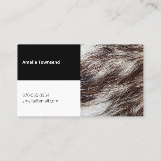 Moderner Trendy Eleganter Dog Trainer Haustier Gro Visitenkarte (Rückseite)