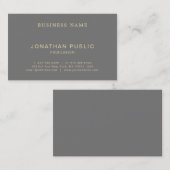 Moderner Trendy eleganter kreativer Entwurfs-Luxus Visitenkarte (Vorne/Hinten)