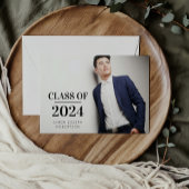 Moderner Trendy Foto Abschluss Einladung