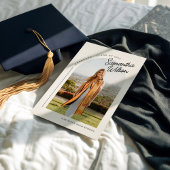 Moderner Trendy Foto Abschluss Einladung