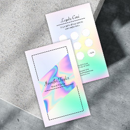 Moderner Trendy Holographic Gradient Minimal Treuekarte