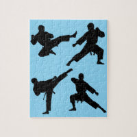 Moderner Trendy Karate / Taekwondo / Judo Blue
