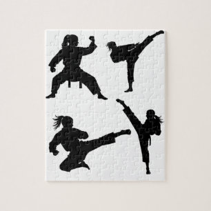Moderner Trendy Karate / Taekwondo / Judo Puzzle