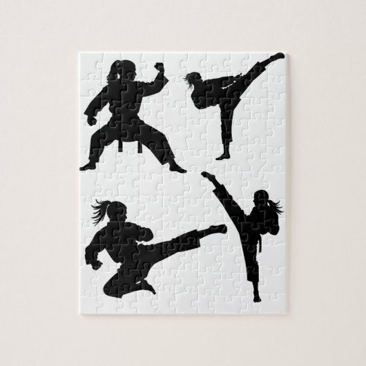 Moderner Trendy Karate / Taekwondo / Judo Puzzle (Vertikal)