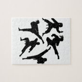 Moderner Trendy Karate / Taekwondo / Judo Puzzle (Horizontal)