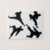 Moderner Trendy Karate / Taekwondo / Judo Puzzle (Horizontal)