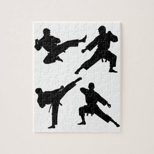 Moderner Trendy Karate / Taekwondo / Judo Puzzle (Vertikal)