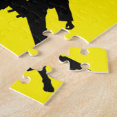 Moderner Trendy Karate / Taekwondo / Judo Yellow Puzzle (Seite)