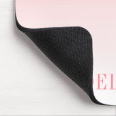 Moderner Trendy Pink Blush Glitzer Tropfen Mousepad (Ecke)