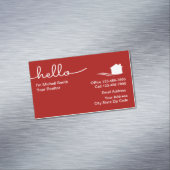 Moderner Trendy Real Anwesen Agent Magnetische Visitenkarte (Beispiel)