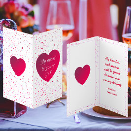 Moderner Trendy Stylish Red Heart Valentinstag