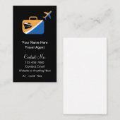 Moderner Trendy Travel Agent Experte Visitenkarte (Vorne/Hinten)