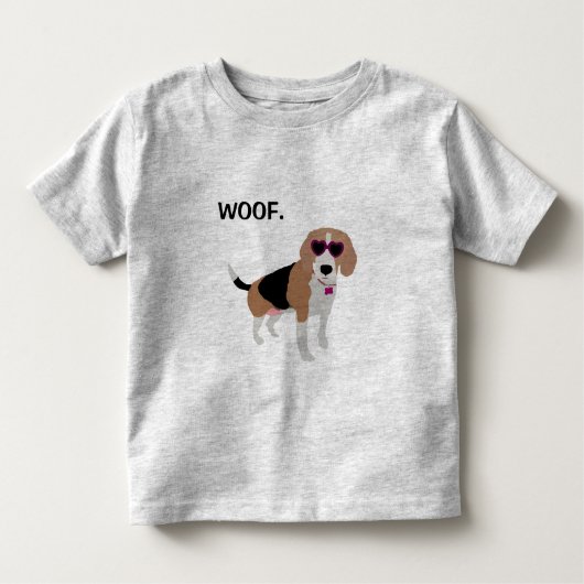 Moderner Tri farbeBeaglehund Kleinkind T-shirt (Vorderseite)