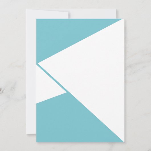 Moderner Triangle Graphic Abschluss Ankündigung (Rückseite)