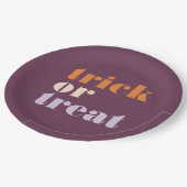 Moderner Trick oder Treff Pappteller (Schrägansicht)