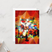 Moderner Trommler Karte (Vorderseite/Rückseite Beispiel)