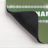 Moderner Tropfen für grünen Glitzer mit glänzender Mousepad (Ecke)