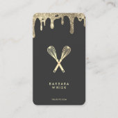 Moderner Tropfen Whisk Bäckerei Konditorkeller Visitenkarte (Vorderseite)