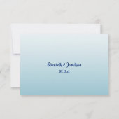 Moderner Tropical Beach Meal Choice Empfang UAWG RSVP Karte (Rückseite)