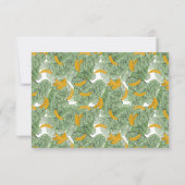 Moderner Tropischer Bananenpark Individuelle Name Dankeskarte (Rückseite)