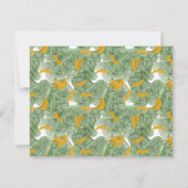 Moderner Tropischer Bananenpark Individuelle Name Mitteilungskarte (Rückseite)