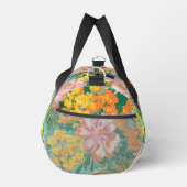 Moderner tropischer Blumenmuster - Personalisierte Duffle Bag (Rechts)