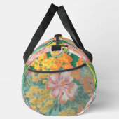 Moderner tropischer Blumenmuster - Personalisierte Duffle Bag (Rechts)