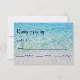 Moderner tropischer Empfang Beach UAWG RSVP Karte
