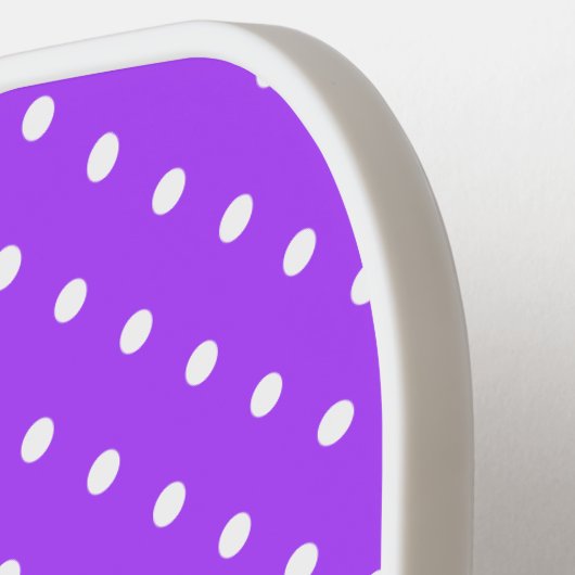 Moderner tropischer Lila schwarzer Farbblock Pickleball Schläger (Linke Seite)