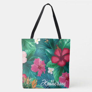 Moderner tropischer Monogram-Strand Tasche