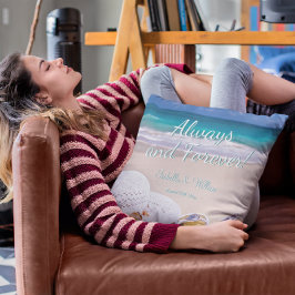 Moderner tropischer Strand für immer und immer Kissen