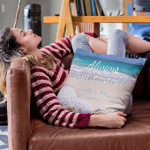 Moderner tropischer Strand für immer und immer Kissen