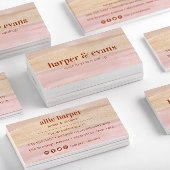 Moderner, trostloser Orange- und Rostwasser Visitenkarte