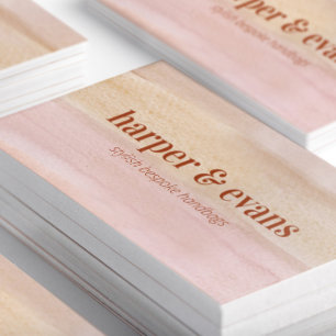 Moderner, trostloser Orange- und Rostwasser Visitenkarte