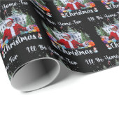 Moderner Trump, ich werde Zuhause für Weihnachts-T Geschenkpapier (Rolleneckpunkt)