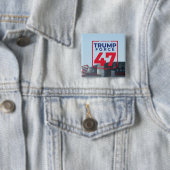 Moderner Trump-Wahlkampf 47 Button (Beispiel)