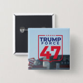 Moderner Trump-Wahlkampf 47 Button (Vorne & Hinten)