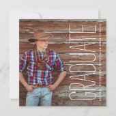 Moderner Typ | Einladung zur Foto Graduation Party (Vorderseite)