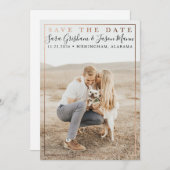 Moderner Typ Save The Date (Vorne/Hinten)