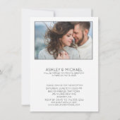 Moderner Typ Wir haben 2 Foto Empfang Einladung (Rückseite)