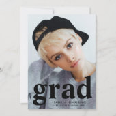 Moderner Typografie-Foto-Abschluss Ankündigung (Vorderseite)