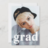 Moderner Typografie-Foto-Abschluss Ankündigung (Vorderseite)