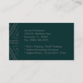 Moderner u. einfacher visitenkarte (Rückseite)